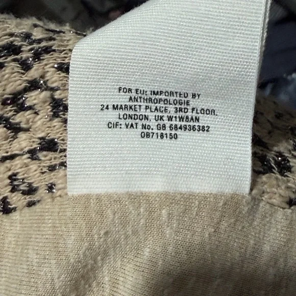 Anthropologie Cartonnier Rowan Leopard Blazer Small Cotton Metallic Jacket - Picture 7 of 8